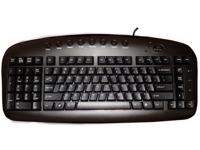 tastiera computer senza fili bianca